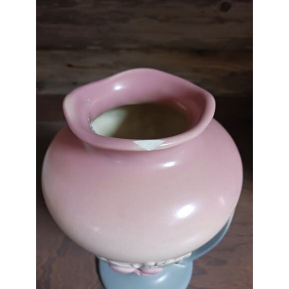 Vintage Double Handled Hull Art Pottery Vase W-12-9 1/2 Wildflower Pattern - Picture 3 of 12